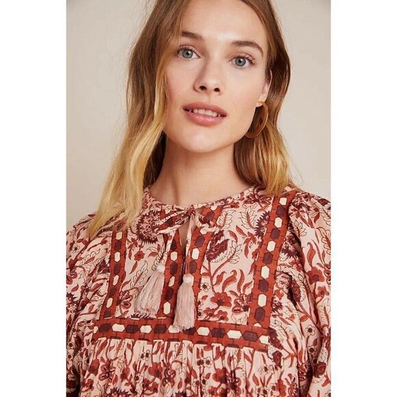 NWT ANTHROPOLOGIE X CLEOBELLA Sz S OLIVIA TUNIC DRESS - Picture 4 of 4